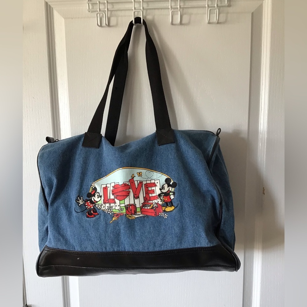 Vintage Mickey Unlimited Disney Denim Tote